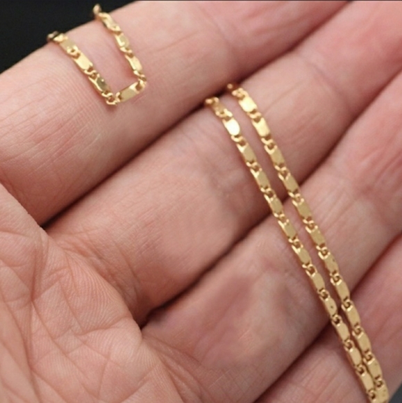 18K Gold Over .925 Sterling Silver Flat Li… - Picture 2 of 5